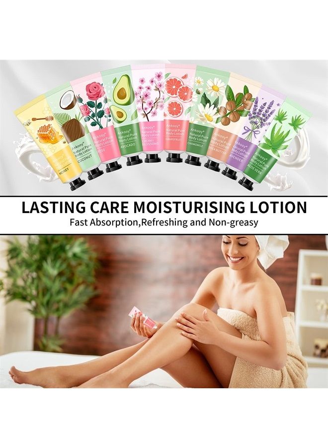 Ankooy 20 PACK Body Lotion Gifts Bulk for Women Dry Skin,Small Travel Size Lotion Sets Moisturizing Travel Lotion With Shea Butter-Natural Scented Body Cream Stocking Stuffers Gift Sets for Bridesmaid,Nurses - Image 3