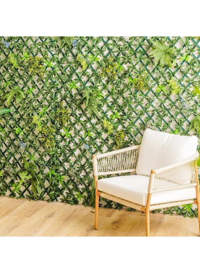 DANUBE HOME Artificial PVC Willow Fence Decorative Fence Cover With Plastic Plant Decor Uv Resistant Faux Plants Greenery Artificial Hedges For Outdoor 100 x 200 cm  - Image 1