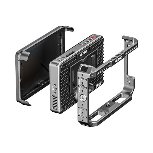 VILTROX DCX3 SDI Monitor Kit with Rig Cage 6 Inch Touchscreen Camera Field Monitor Cage Kit 4K HDMI 2000Nits Daylight Viewable DSLR Camera Monitor with BatterySunshadeProtective Case - Image 3
