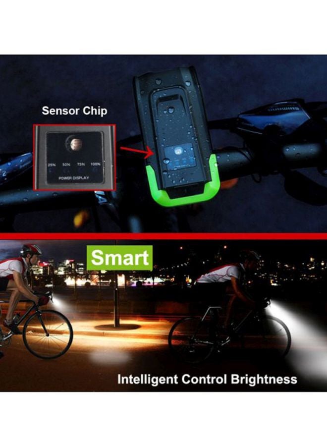 Loquat Rechargeable Bicycle Headlight With Horn - Image 3