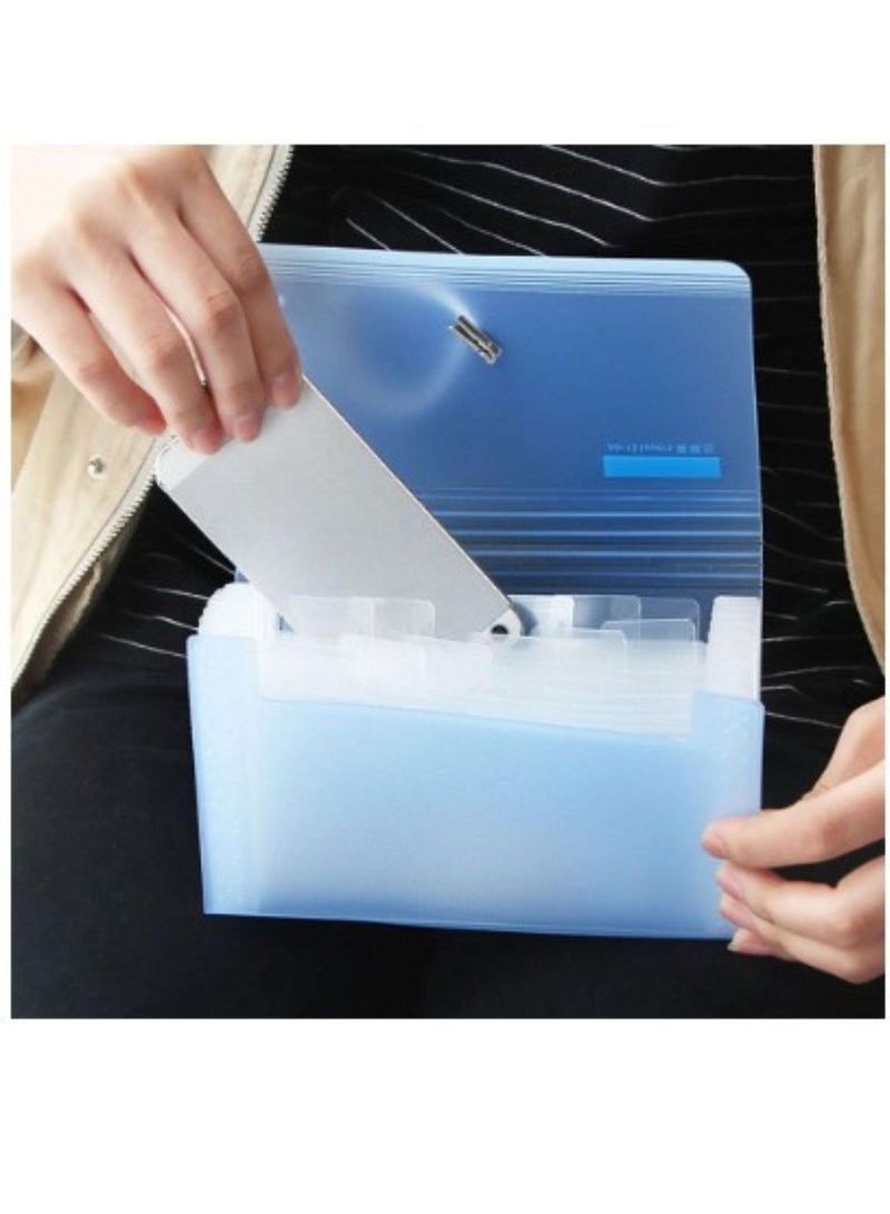 Yilaili Mini Document File Folder Organizer Bag Document Organizer Color Random pack of 1 - Image 1