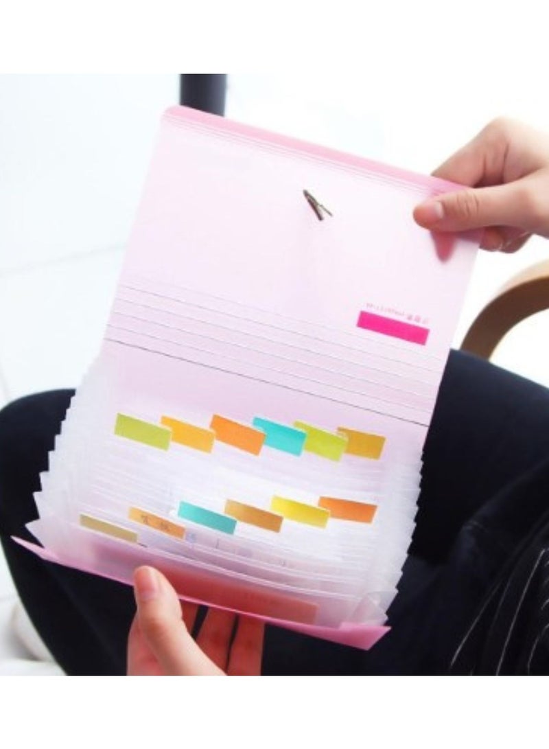 Yilaili Mini Document File Folder Organizer Bag Document Organizer Color Random pack of 1 - Image 3