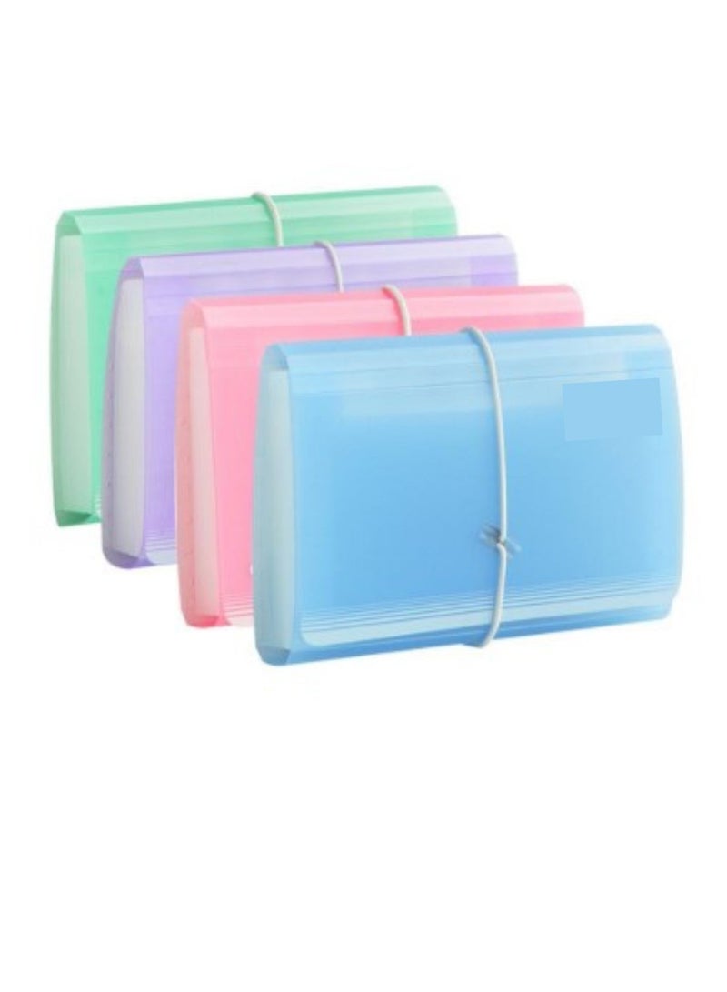 Yilaili Mini Document File Folder Organizer Bag Document Organizer Color Random pack of 1 - Image 5