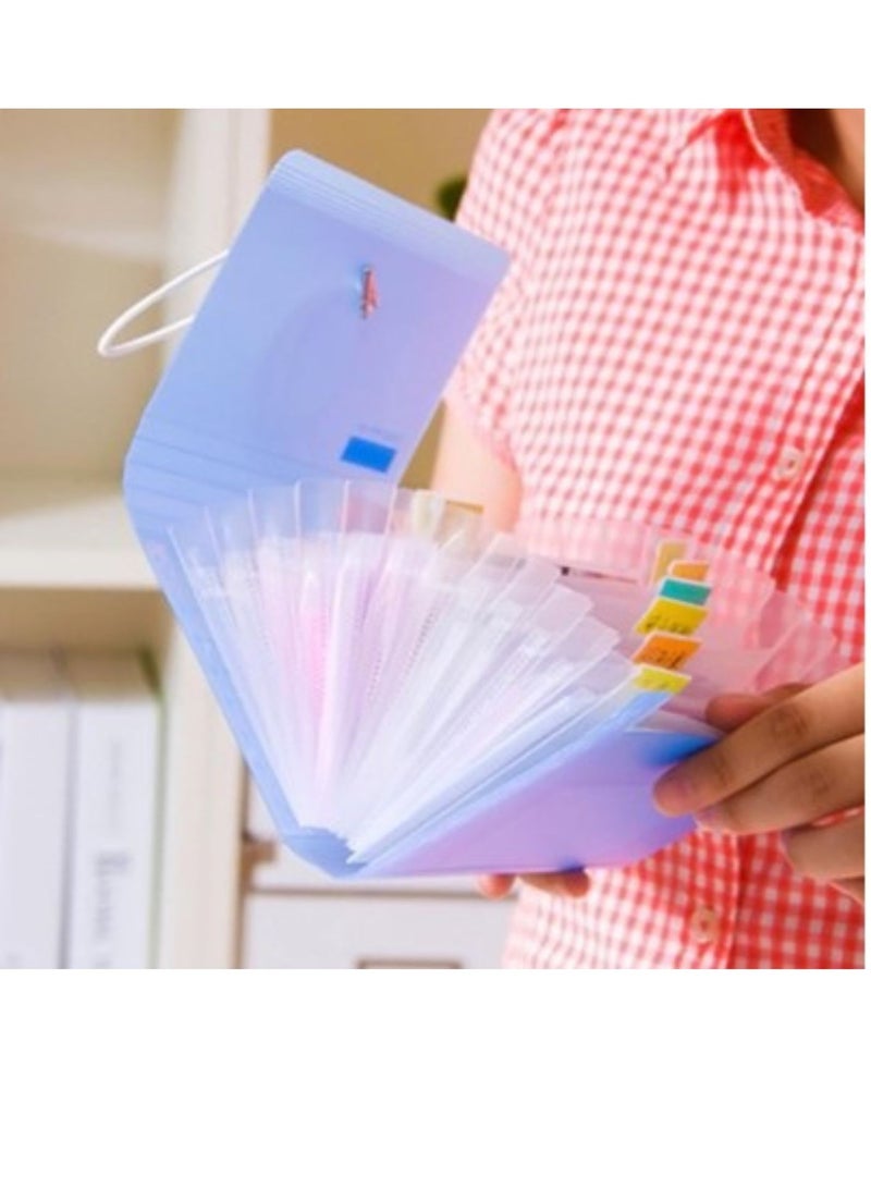 Yilaili Mini Document File Folder Organizer Bag Document Organizer Color Random pack of 1 - Image 4