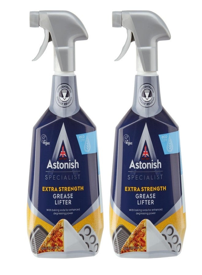 Astonish Specialist Extra Strength Grease Lifter With Baking Soda - No Scrub De-Greaser Formula For Kitchen Surfaces, Trays & Pans - Vegan Cruelty Free Household Cleaning Supplies, 750ml Bottle, 2PK - Image 1