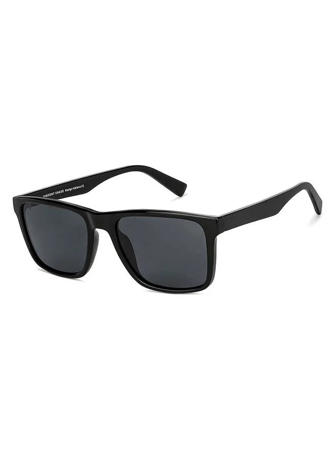 VINCENT CHASE Mirage Full Rim Wayfarer Frame Polarized & UV Protected Sunglasses VC S13973 - 56mm - Black