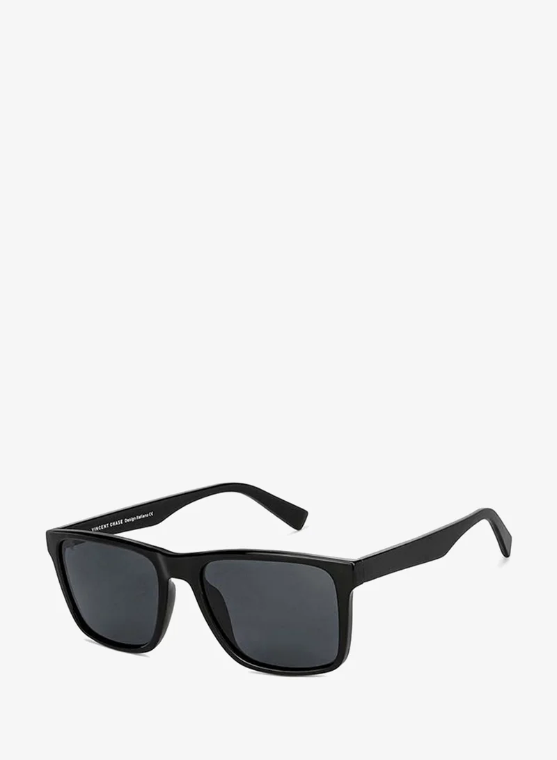 Vincent Chase Vincent Chase By Lenskart | Mirage Full Rim Wayfarer Frame Polarized & UV Protected Sunglasses VC S13973 - 56mm - Black