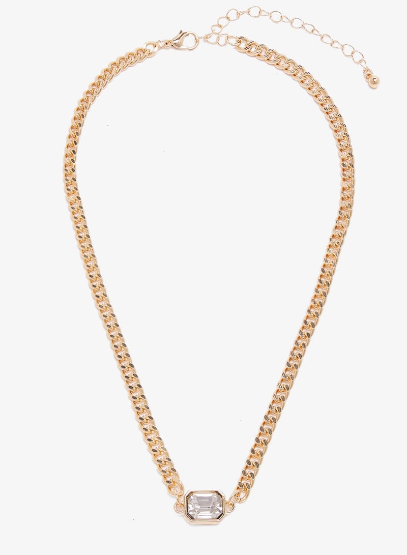 ELLA Dainty Jewel Diamonte Embellished Layered Necklaces - Image 4