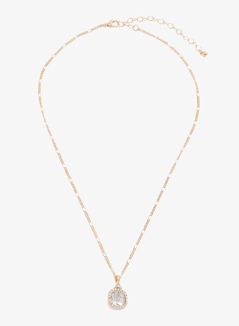 ELLA Dainty Jewel Diamonte Embellished Layered Necklaces - Image 2