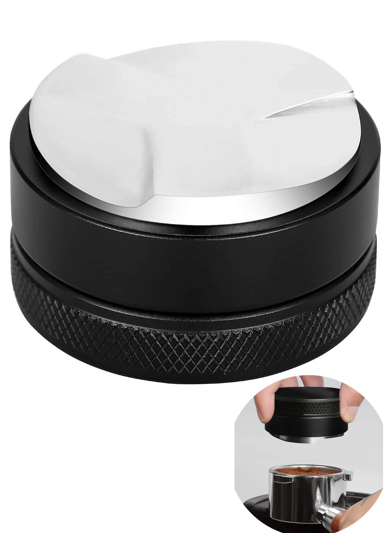 موزع القهوة الاحترافي مقاس 51 مم بقاعدة من الاستانلس ستيل وجسم من الالمونيوم عالي النقاء بلون اسود جذاب - Image 1