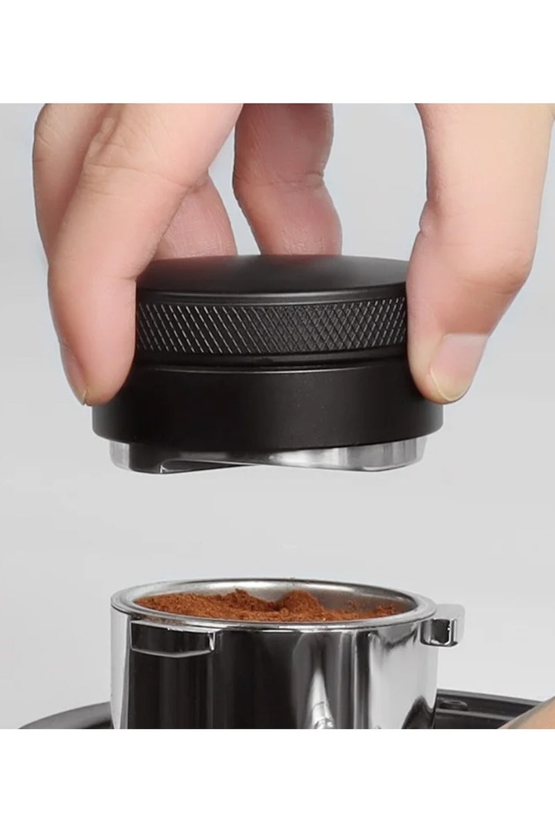موزع القهوة الاحترافي مقاس 51 مم بقاعدة من الاستانلس ستيل وجسم من الالمونيوم عالي النقاء بلون اسود جذاب - Image 2