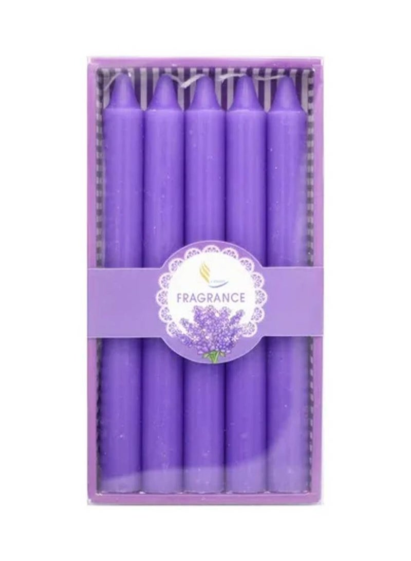 طقم شموع معطره بلونين ارجواني وازرق  - Image 3