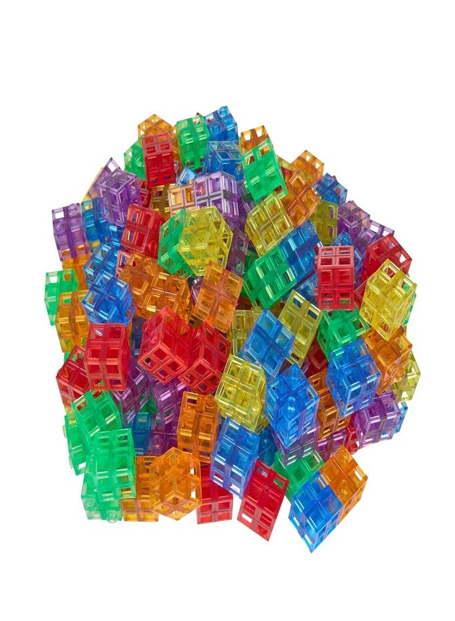 Excellerations Translucent Grid Linking Cubes - 200 Pieces - Image 1