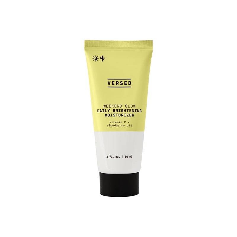 Versed Weekend Glow Daily Brightening Moisturizer - Vegan Lightweight Vitamin C Moisturizer with Cloudberry Seed Oil - Hydrating Face Moisturizer for Discoloration & Uneven Texture (2oz) - Image 1