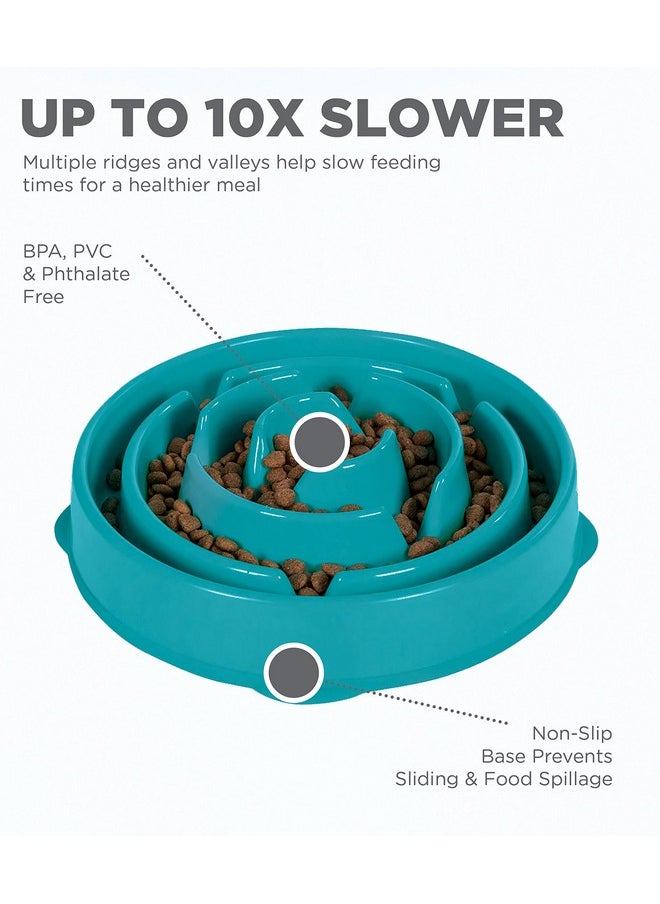 Fun Feeder Slo Bowl, Slow Feeder Dog Bowl, Medium/Mini, Turquoise - pzsku/ZDED456477A50AF6CD46AZ/45/_/1735214702/9a7c3b43-88c9-4486-9bf3-21ee0d88792a