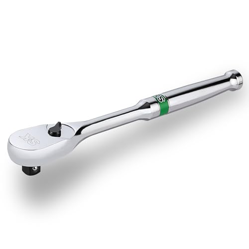 SK 14 Drive Ratchet Handle Pear Head 90Tooth Ratchet Alloy Steel with Contoured Handle - Image 1