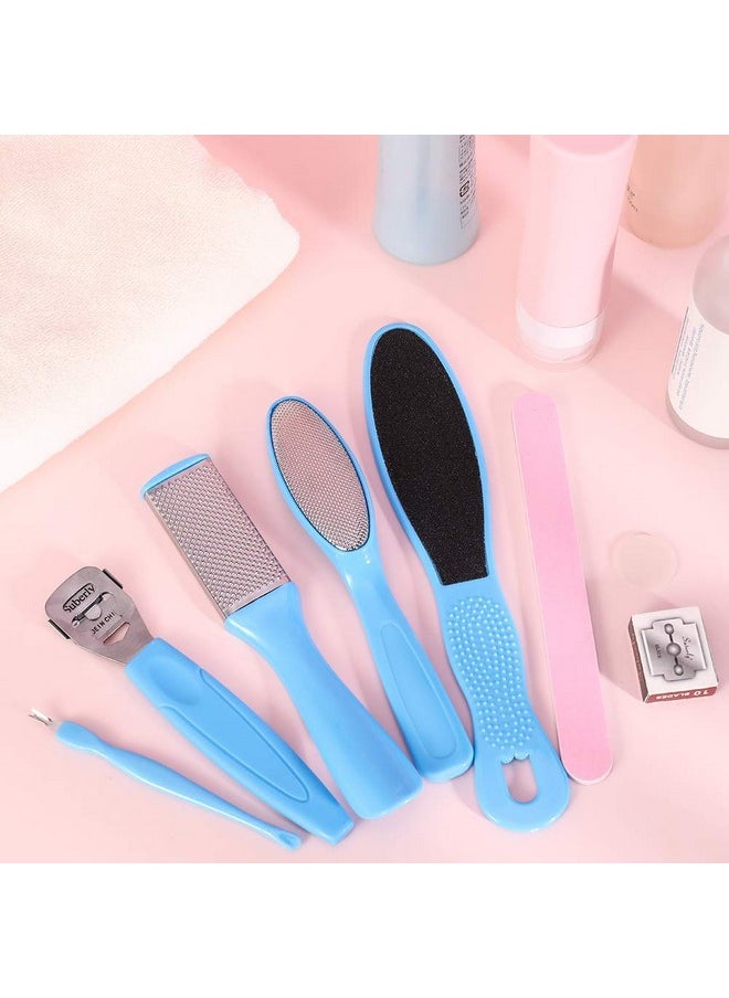 VITALOGY - - Pedicure Tools For Feet - 8 In 1 Pedicure Kit | Foot Scrubber For Dead Skin, Callus Remover, Foot Scraper, Foot File, Pitchfork, Filer For Nail Repair - 1 Set - Image 1