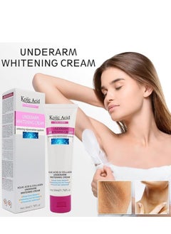 Kojic Acid Skin Lightening Cream, Underarm Cream, Intimate Area Dark Spot Remover, for Body, Underarms, Armpit, Knees, Legs and Inner Thigh Cream for Acanthosis Nigricans, Non-Greasy