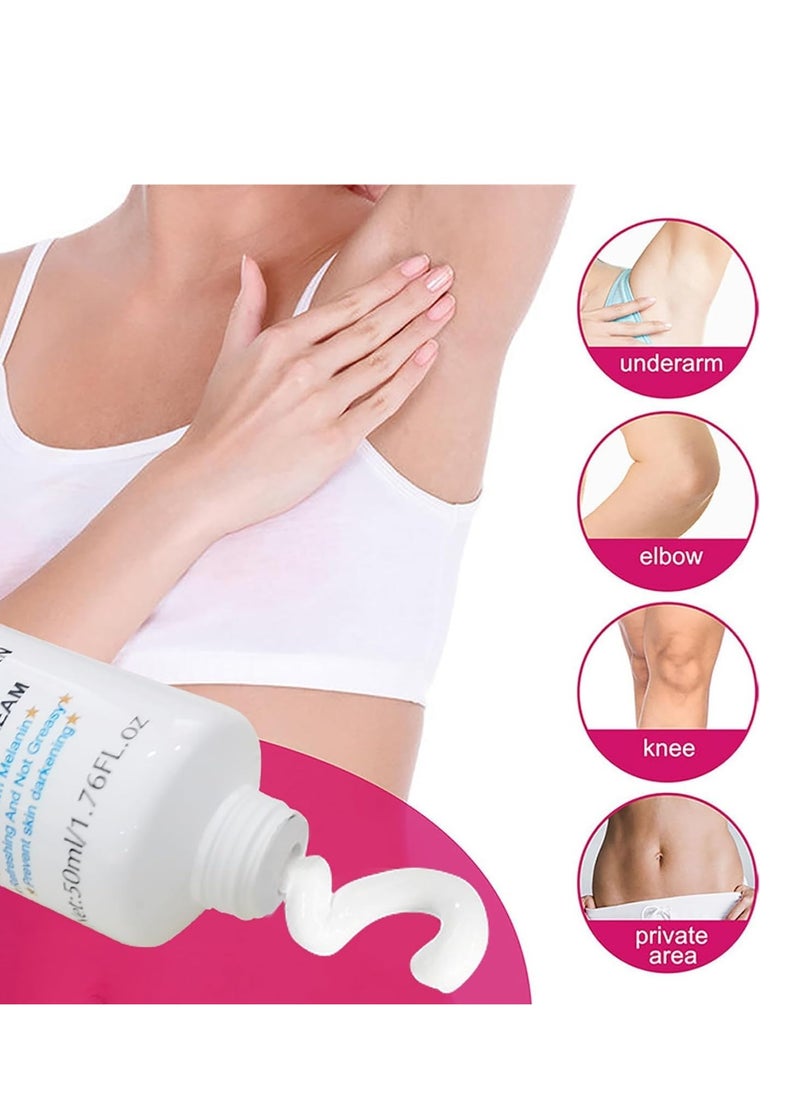 KOJIC ACID - Kojic Acid Skin Lightening Cream, Underarm Cream, Intimate Area Dark Spot Remover, for Body, Underarms, Armpit, Knees, Legs and Inner Thigh Cream for Acanthosis Nigricans, Non-Greasy - Image 1