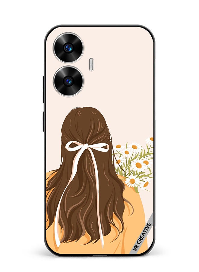 VR CREATIVE Protective Case Cover For Realme C55 Girl Design Multicolour - Image 1