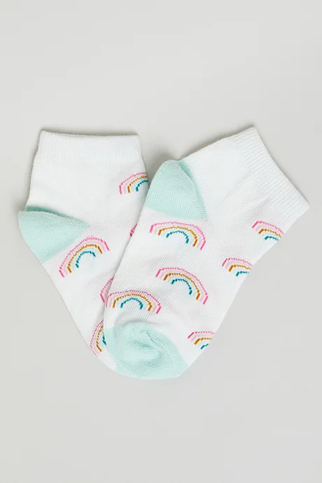 R&B 3 Pack Patterned Ankle Socks