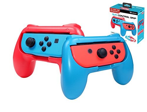 Subsonic Grips Controller for Joy-Cons Nintendo Switch/Pack of 2 Comfort Handles for Joy Cons, Red and Blue Fluorescent - Image 4