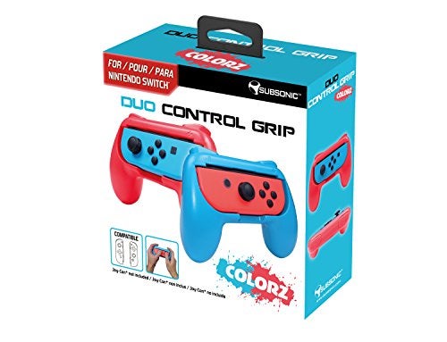 Subsonic Grips Controller for Joy-Cons Nintendo Switch/Pack of 2 Comfort Handles for Joy Cons, Red and Blue Fluorescent - Image 5