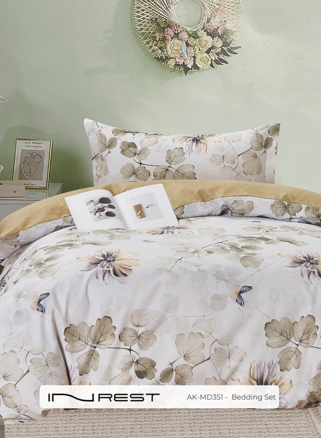 Inrest Home Inrest Historic Single Duvet Cover Set (Without Filling) Microfiber 100% Queen Size 160x230 cm - 2 Pcs - Image 1