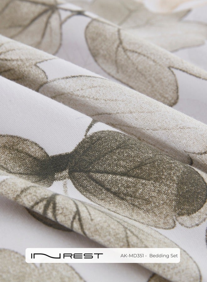 Inrest Home Inrest Historic Single Duvet Cover Set (Without Filling) Microfiber 100% Queen Size 160x230 cm - 2 Pcs - Image 5