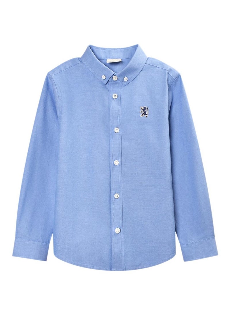 Kids Lion Oxford Shirt - Blue - pzsku/ZDED4AC38BD4C7EC47562Z/45/_/1720955528/664a29de-9009-4d26-b5bf-94d43e664f34