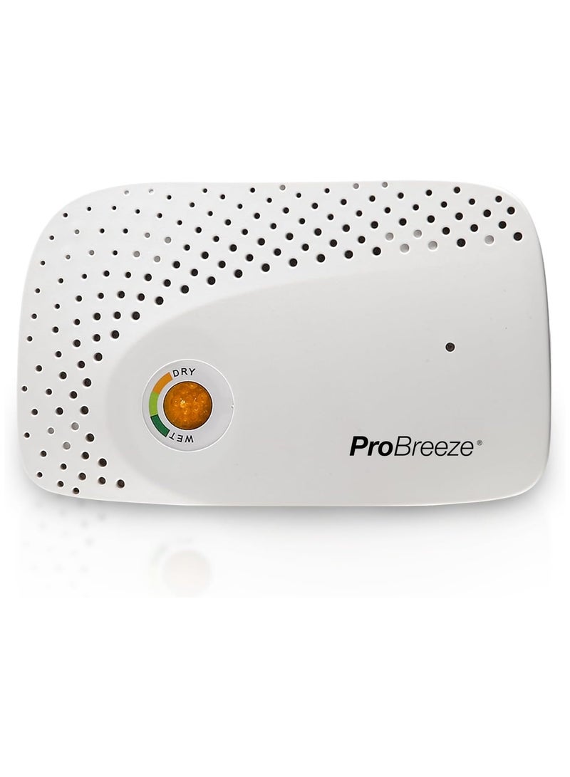 برو_بريز مزيل الرطوبة Pro Breeze Mini القابل لإعادة الشحن لامتصاص الرطوبة في المساحات الصغيرة بدون بطاريات، مزيل رطوبة لاسلكي لخزانة الملابس والحمام والأدراج والسيارة والمزيد - Image 1