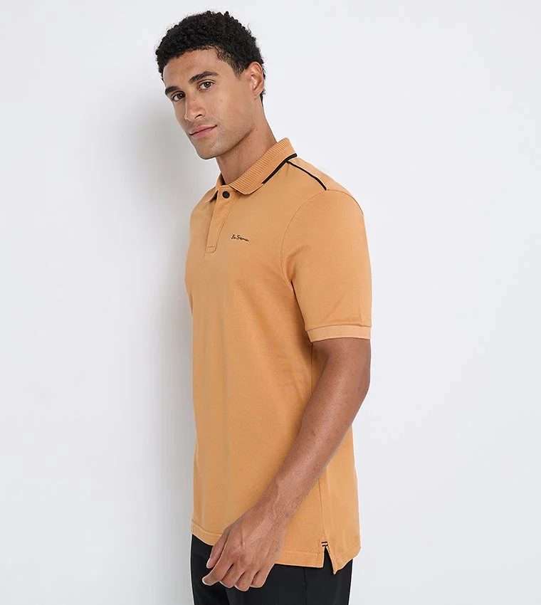 Ben Sherman  Ben Sherman Men's Short Sleeve Solid Polo Tees for Men | Best Price UAE