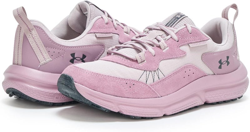 UNDER ARMOUR حذاء أندر أرمور النسائي تشارجد فيرسيرت 2 - فجر رمادي/أرجواني رئيسي/أنثراسايت - Image 3