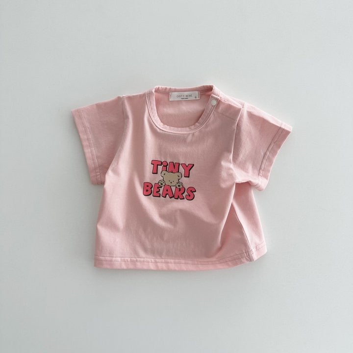 Baby'S Short-Sleeved T-Shirt Summer Thin Baby'S Letter Top Korean Style Men'S And Women'S Half-Sleeved All-Match Base Shirt Trendy - Image 1