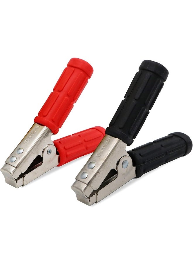 melfi Melfi Crocodile Type 600a Cable Clamps â€“ 1 Pair Red & Black Battery Clips, Universal Booster Clamps For Car Jump Starter, Battery Charger, Alligator Clamp Connectors  - Image 5