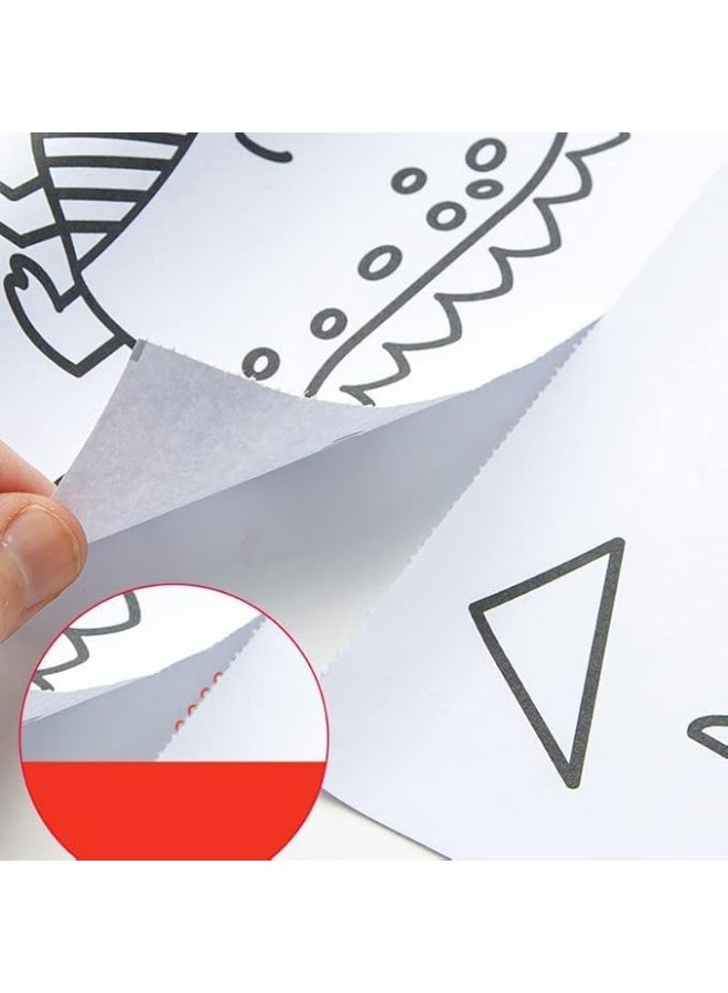 Giant Adhesive Coloring Roll for Kids - "Outer Space" Design for Creative Development  - Image 2
