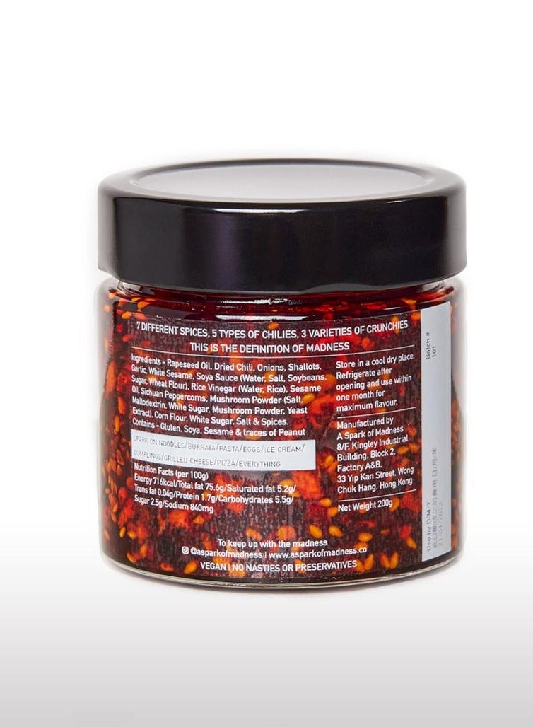A Spark of Madness Spark Crispy Chili Oil 200g - Image 3