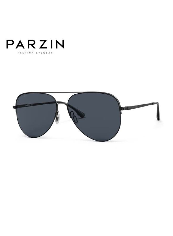 Parzin Men's Sungl Vintage Double Bridge Aviator Frame Sun Protection Driving Trendy Shades Pz8380 - Image 4