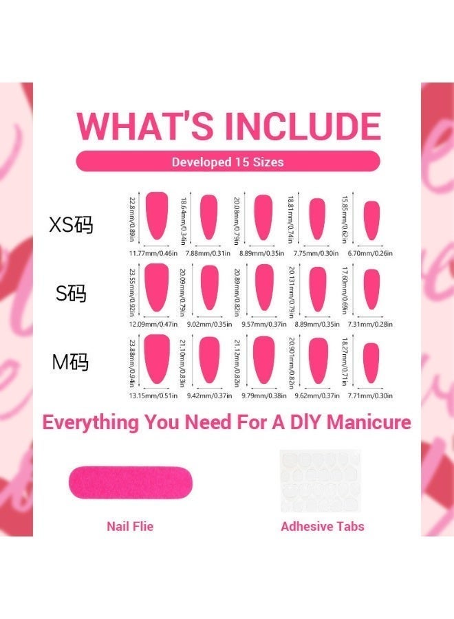 Instant Wear Luxury Press-on Nails – 24pcs Reusable Set –Red & Gold Chrome False Nails with Rose Flower & Bow Ribbon Design, Artificial Fingernails for Women (Henna Night & Valentine) – Salon Look at Home - Image 4