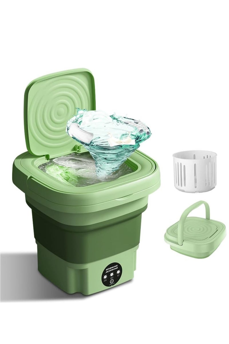 Arabest Portable Washing Machine, Foldable Washer,8L Capacity,3 Modes ,Spin Dryer Foldable Bucket Washer,Suitable for Apartment Dorm,Travelling,Camping - Image 1