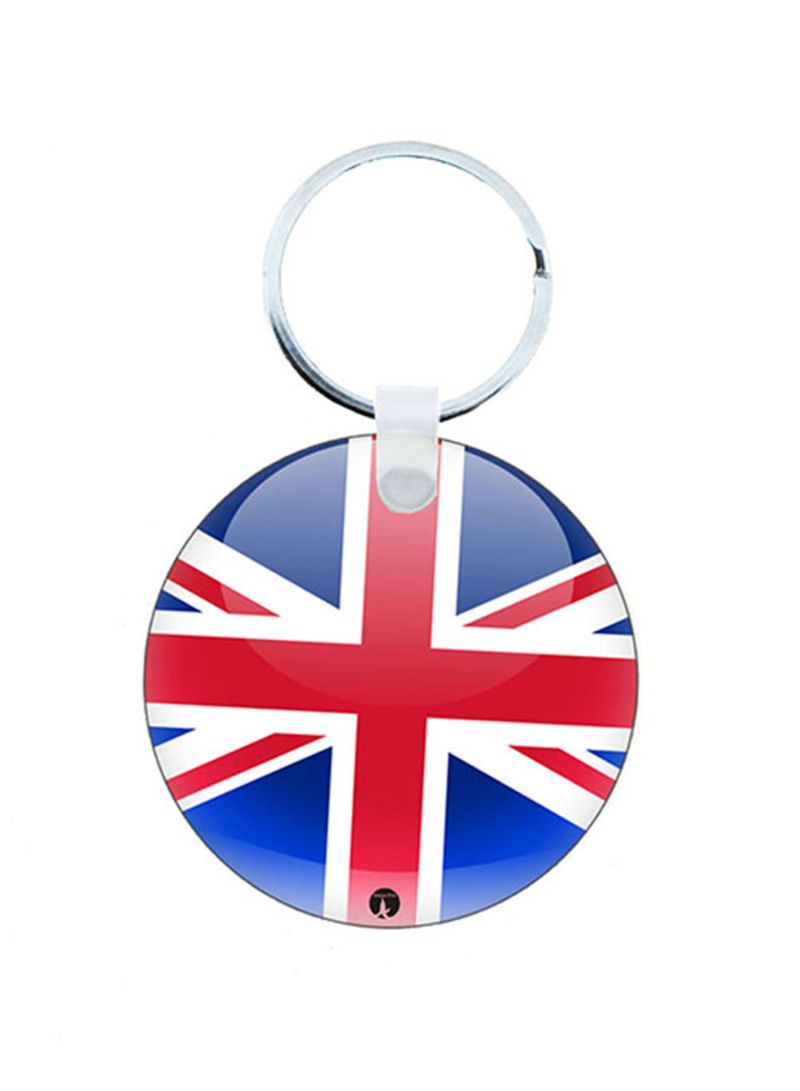 British Flag Wooden Keychain