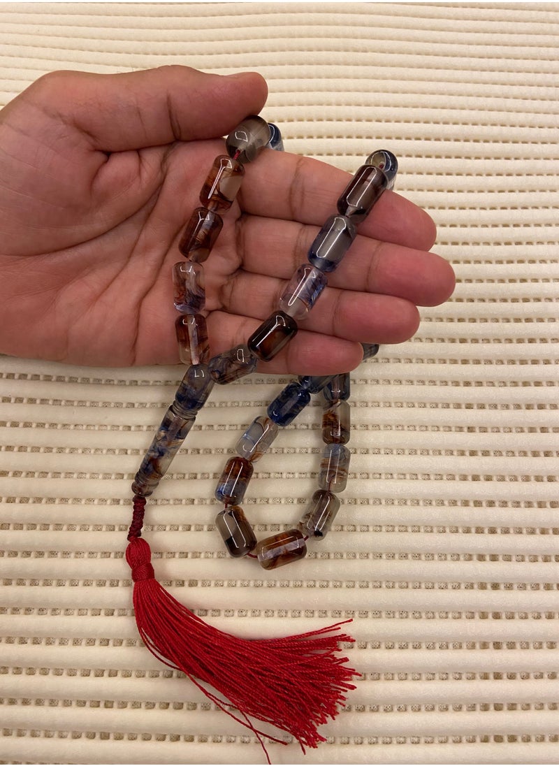 جاست ناتشورالز - سبحة رجالية من الفاتوران مسكي عدد الخرز 33 ومقاس الخرز 16mm x 9.8mm - Image 1
