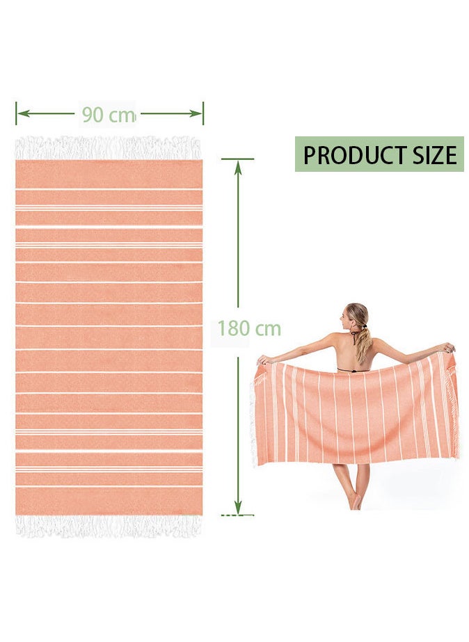 Generic Non-stick fringe beach towel quick-drying bath towel shawl  - Image 5