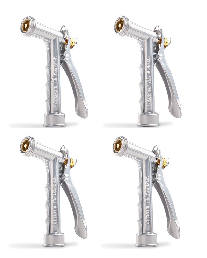 Gilmour Solid Metal Hose Spray Nozzle with Threaded Front - Garden Watering - 573TF, 4 Pack - Image 1