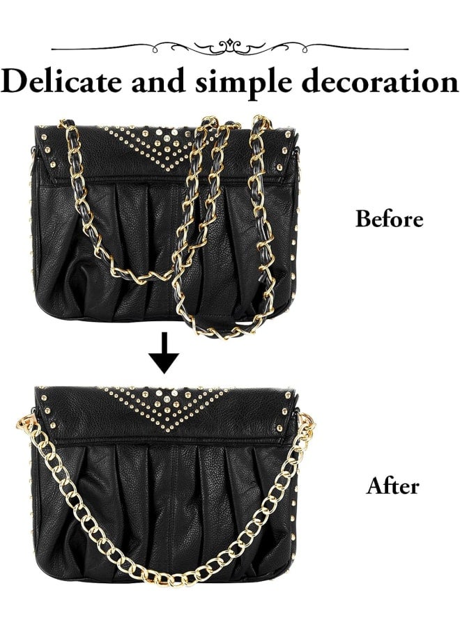 3 Pieces Purse Chain Strap 7.9 Inch DIY Handbag Purse Strap Extender with Metal Buckles for Purse Handbags Wallet Clutch Shoulder Bag Replacement Strap (Gold-3pcs), Gold-3pcs, 7.9 Inch  - Image 3