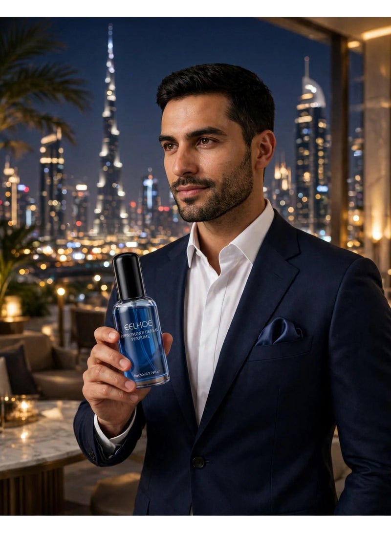 EELHOE 50ml Pheromone Herbal Perfume – Elegant & Attractive Bring sophistication and charm to your fragrance routine with this 50ml EELHOE perfume. Its premium-looking bottle, convenient size, and distinctive scent make it a thoughtful personal fragrance choice for modern men and women. - Image 1