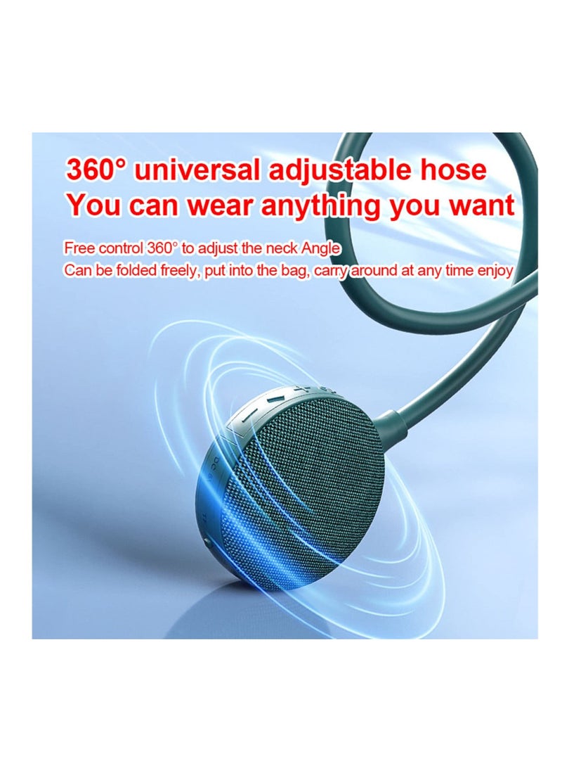 Y&D - Neckband Bluetooth Speaker, Portable Wireless Wearable EBS-906, 5.0, Built-in mic, 10H Playtime, for Home and Outdoor,Green - Image 1