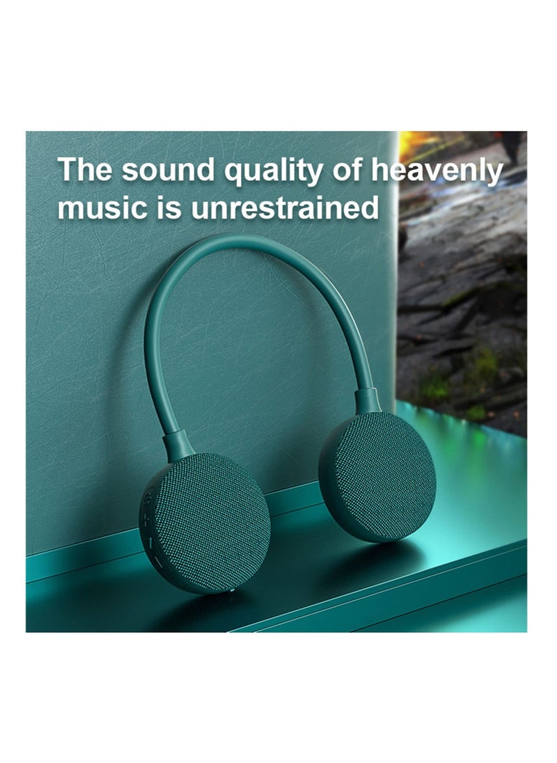 Y&D - Neckband Bluetooth Speaker, Portable Wireless Wearable EBS-906, 5.0, Built-in mic, 10H Playtime, for Home and Outdoor,Green - Image 1