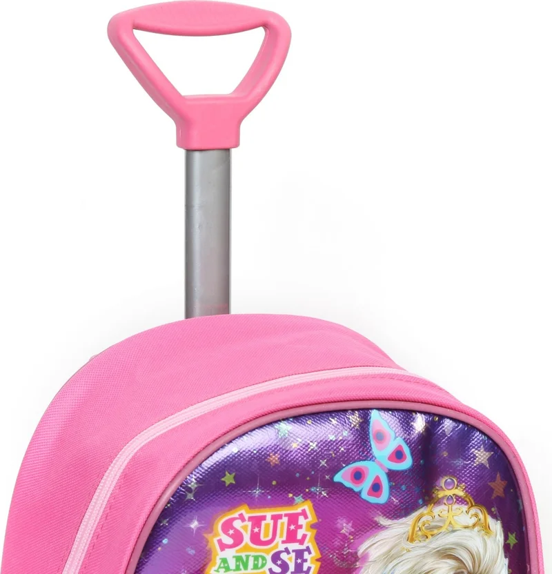 Masho Trend Sue And Se Elsa Anna Kindergarten Bag With Trolley - Girls Bag - Nursery Bag