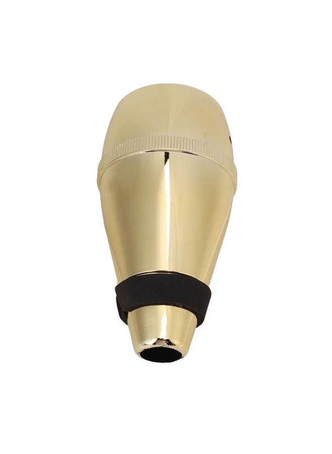 Thoraya - Trumpet Mute Replacement ABS Plastic Mini Fully Enclosed Silencer Trumpet Accessories Gold - Image 1